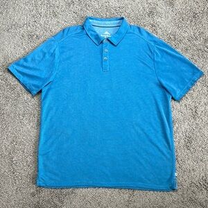 Tommy Bahama Men’s Blue Tencel Modal Blend Polo Shirt Size XXL